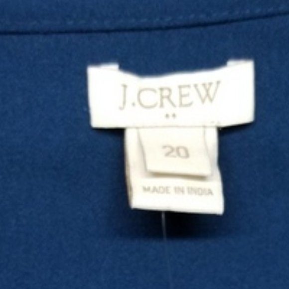 J.CREW BLUE BLACK NWT TUNIC BLOUSE TOP SIZE 20 - Picture 4 of 8